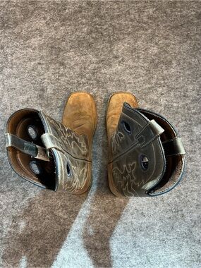 Smoky Mountain Boots Brown Leather Western Pull-On Boots Size 5